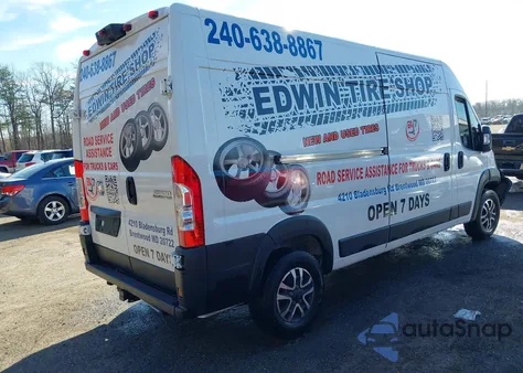 2024 Ram Promaster 2500 Slt+ High Roof 159 Wb from USA, damaged, VIN 3C6LRVDG8RE118686